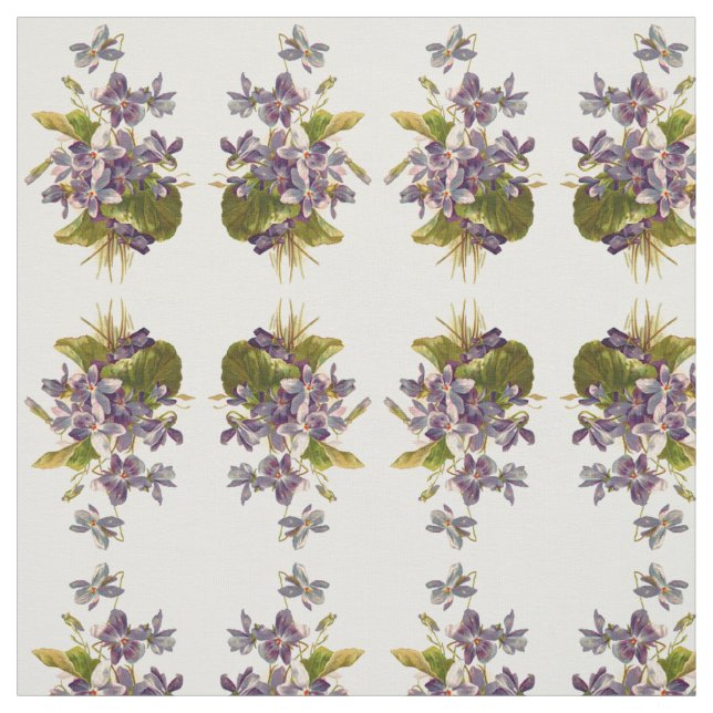 Purple Flora Fabric (Swatch)