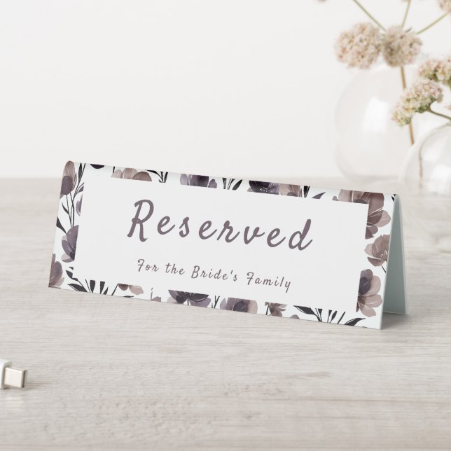 Purple Floral Botanical Wedding (In SItu (Table))