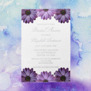 Purple Floral Bridal Shower