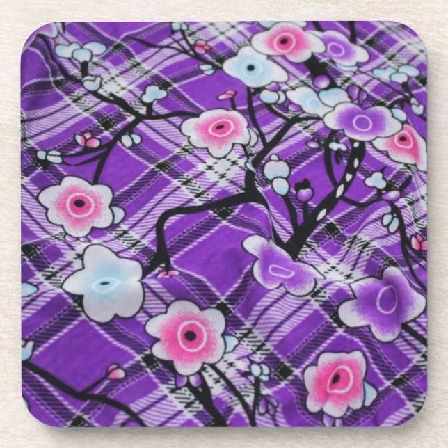 Purple Floral Coaster (Front)