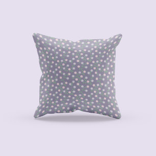 Purple Floral Cushion