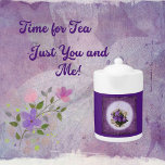 Purple Floral Designed Porcelain Teapot<br><div class="desc">Add a touch of timeless beauty to your tea time with this elegant porcelain teapot featuring a lovely purple floral design. Perfect for hosting guests or enjoying a peaceful moment alone. A thoughtful gift for tea lovers and a delightful addition to any kitchen or collection.</div>