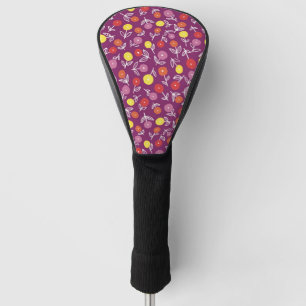 Purple Floral Ditsy Golf Head Cover