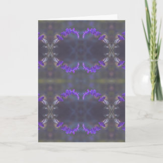 Purple Floral Garden Card