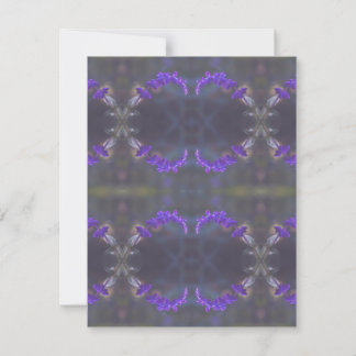 Purple Floral Garden Card