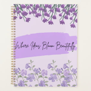 Purple Floral Journal Planner
