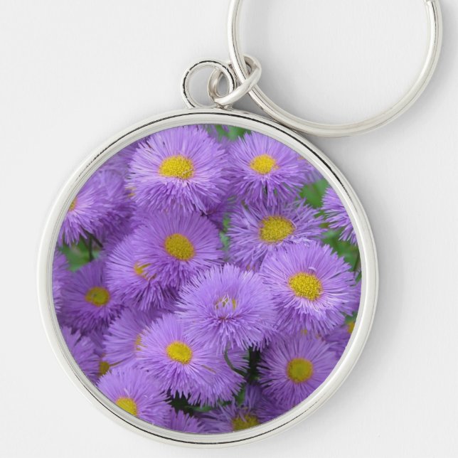 Purple Floral Key Ring (Front)