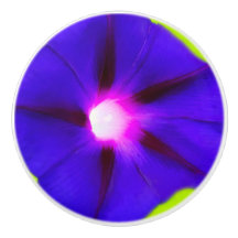 Purple Floral Knobs