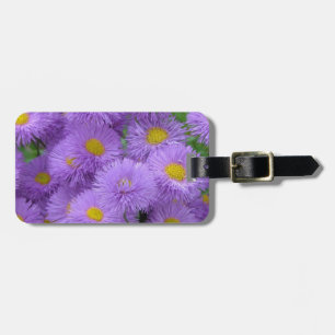 Purple Floral Luggage Tag