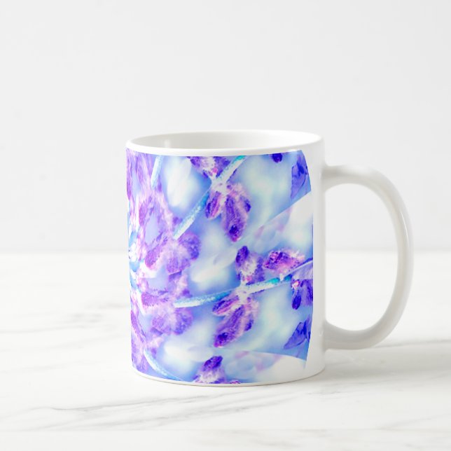 Purple Floral Mandala Coffee Mug (Right)
