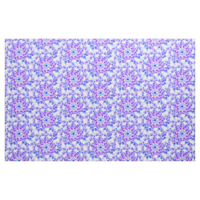 Purple Floral Mandala Fabric (Fat Quarter)