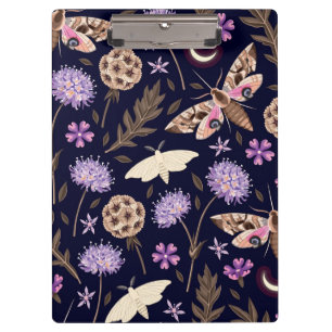 Purple Floral Moth   Moth Clipboard
