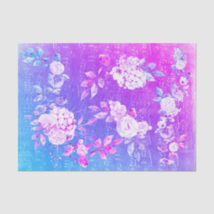 purple floral music sheet