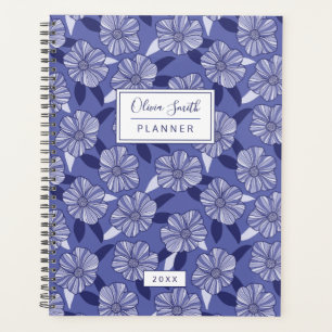 Purple Floral Pattern Planner