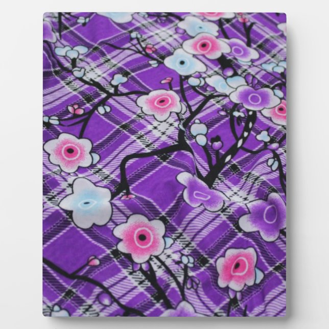 Purple Floral Plaque (Front)