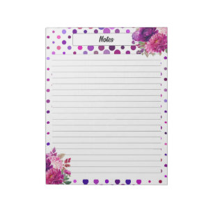 Purple Floral Polka Dots _ Nursing Notes