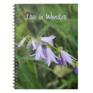Purple Floral Spiral Photo Notebook