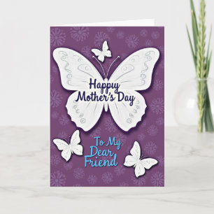 Purple Floral Sweet Mothers Day Card