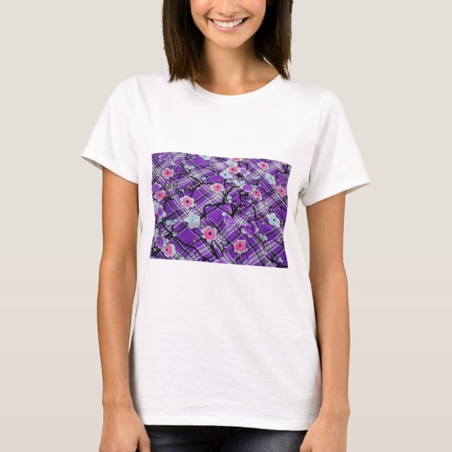 Purple Floral T-Shirt (Front)