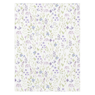 Purple Floral Tablecloth