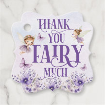 Purple Floral Thank You Fairy Much