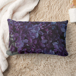 Purple Floral Throw Pillow