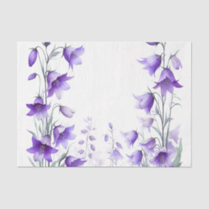 Purple Floral tissue paper