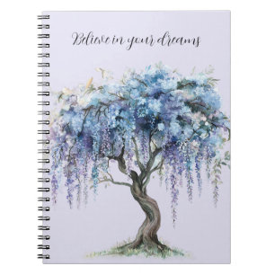 Purple Floral Tree Notebook