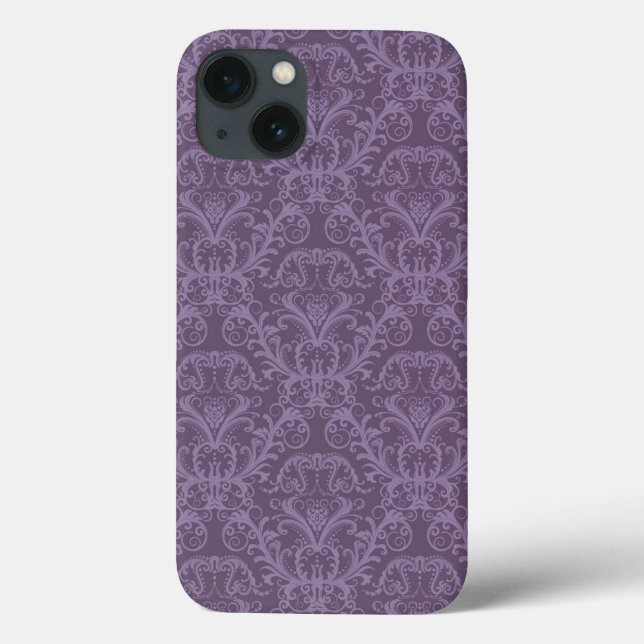 Purple floral wallpaper 2 Case-Mate iPhone case (Back)