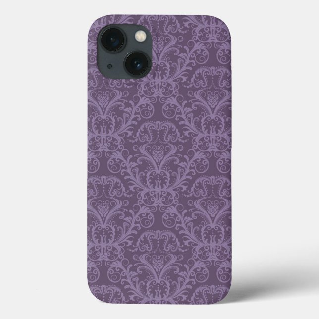 Purple floral wallpaper 2 Case-Mate iPhone case (Back)