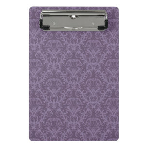Purple floral wallpaper 2 mini clipboard