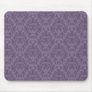 Purple floral wallpaper 2 mouse pad