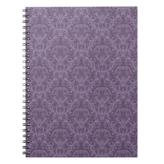Purple floral wallpaper 2 notebook (Front)