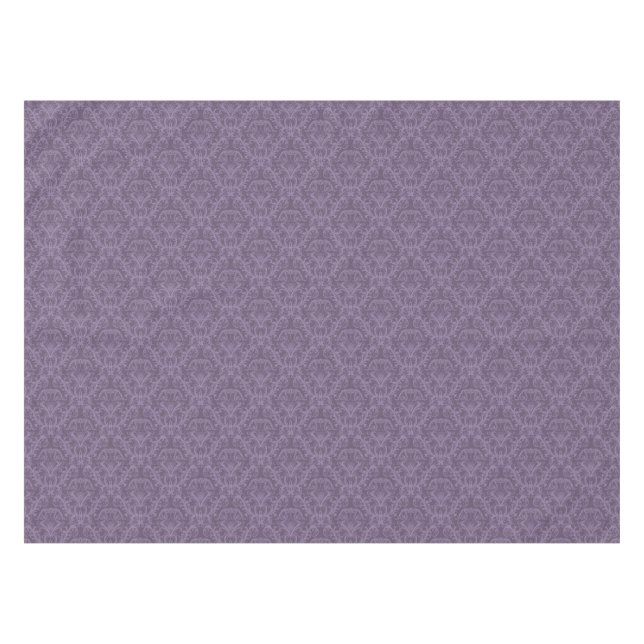 Purple floral wallpaper 2 tablecloth (Front (Horizontal))