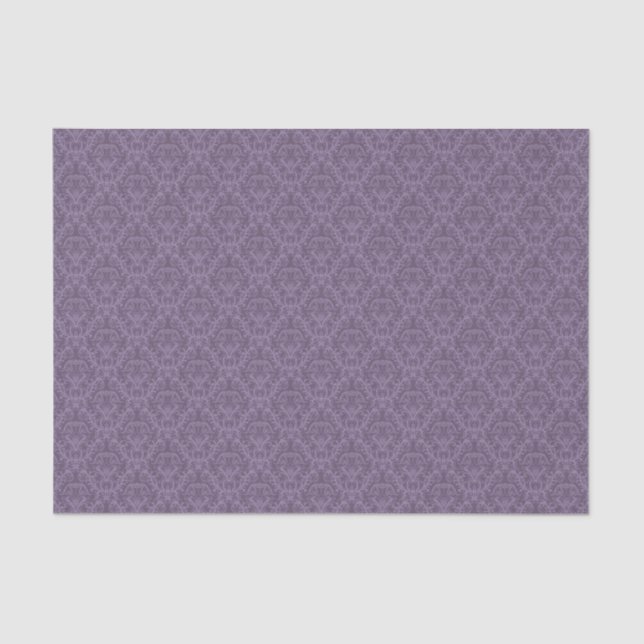 Purple floral wallpaper 2 tissue paper (Front)
