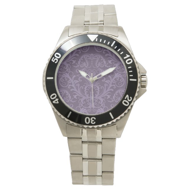 Purple floral wallpaper 2 watch (Front)