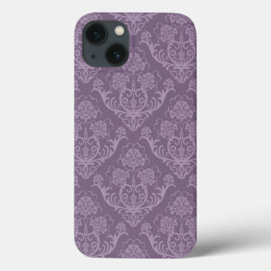 Purple floral wallpaper iPhone 13 case