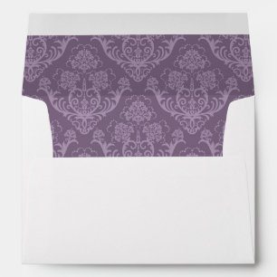 Purple floral wallpaper envelopes