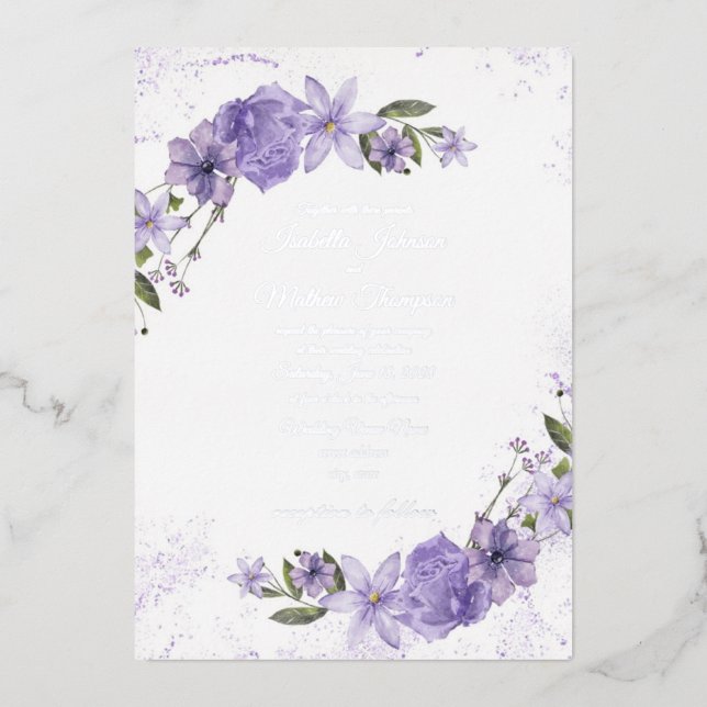 Purple Floral Wedding (Front)