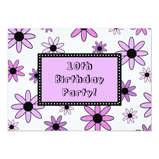 purple_flower_10th_birthday_party_invitation_cards r53a211765142420eb1529a434582140a_zkrqs_540