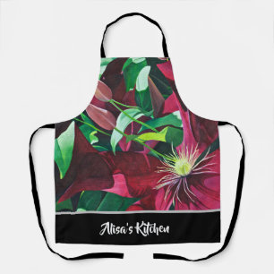 Purple flower All-Over Print Apron