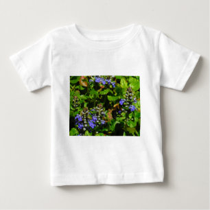 Purple Flower and Bumble Bee Baby T-Shirt