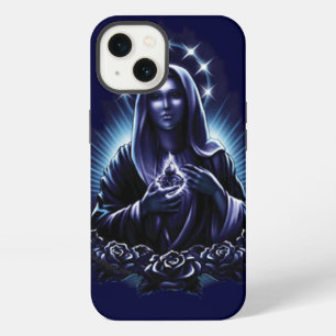 Purple Flower Blessed Virgin Mary iPhone 13 Case