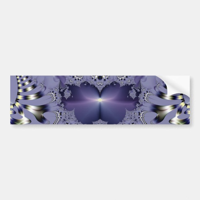 Purple Flower Bumper Sticker (Front)
