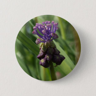 Purple Flower Button