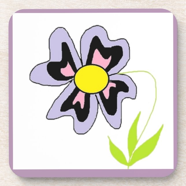 PURPLE FLOWER COASTER (Front)