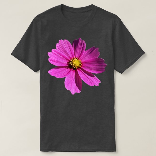 Purple Flower Cosmos T-Shirt (Design Front)