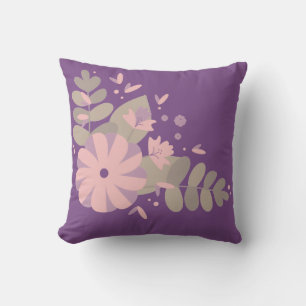 Purple Flower Cushion