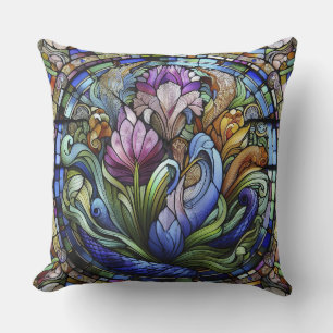 Purple Flower Cushion