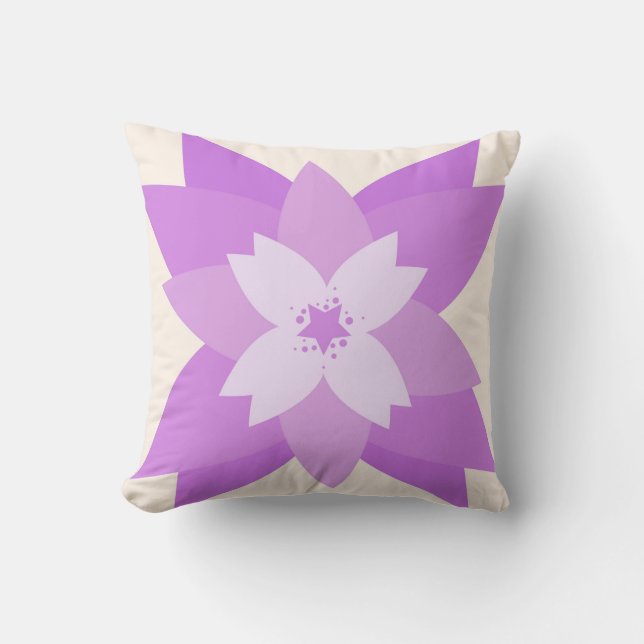 Purple Flower Cushion (Front)